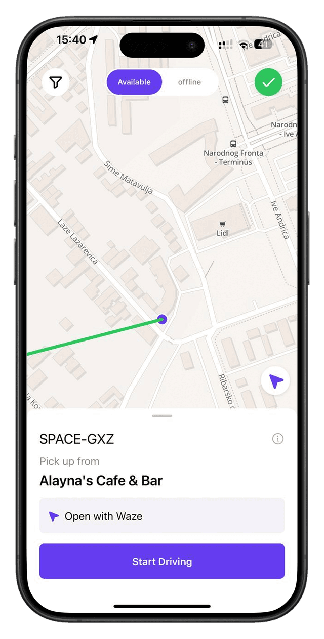 DSPO Progressive Web App - Courier Interface